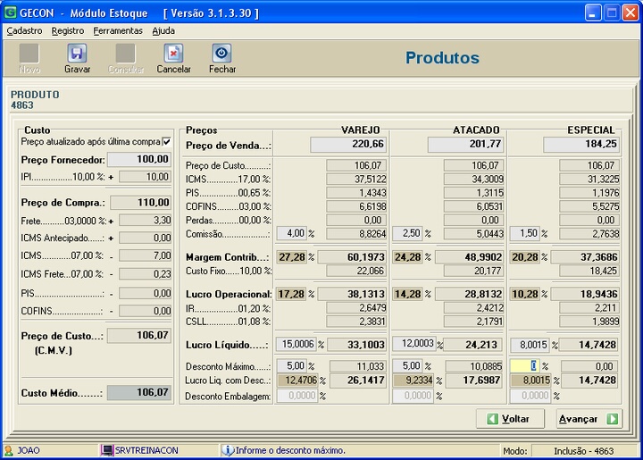 FormPreco